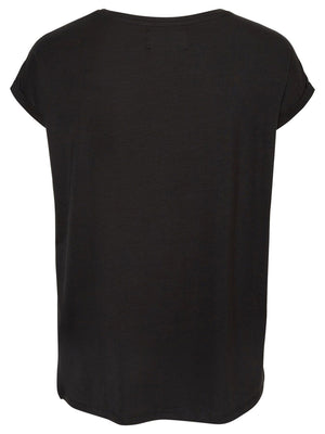 Basic weiches T -Shirt - Schwarz