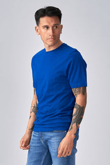 Basic T -Shirt - schwedisches Blau