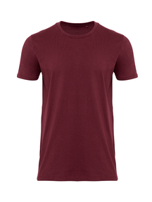 Bio -Basis -T -Shirt - Burgund