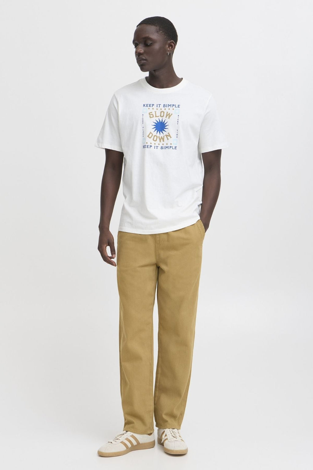 Caleb losen Fit Jeans - hellbraun