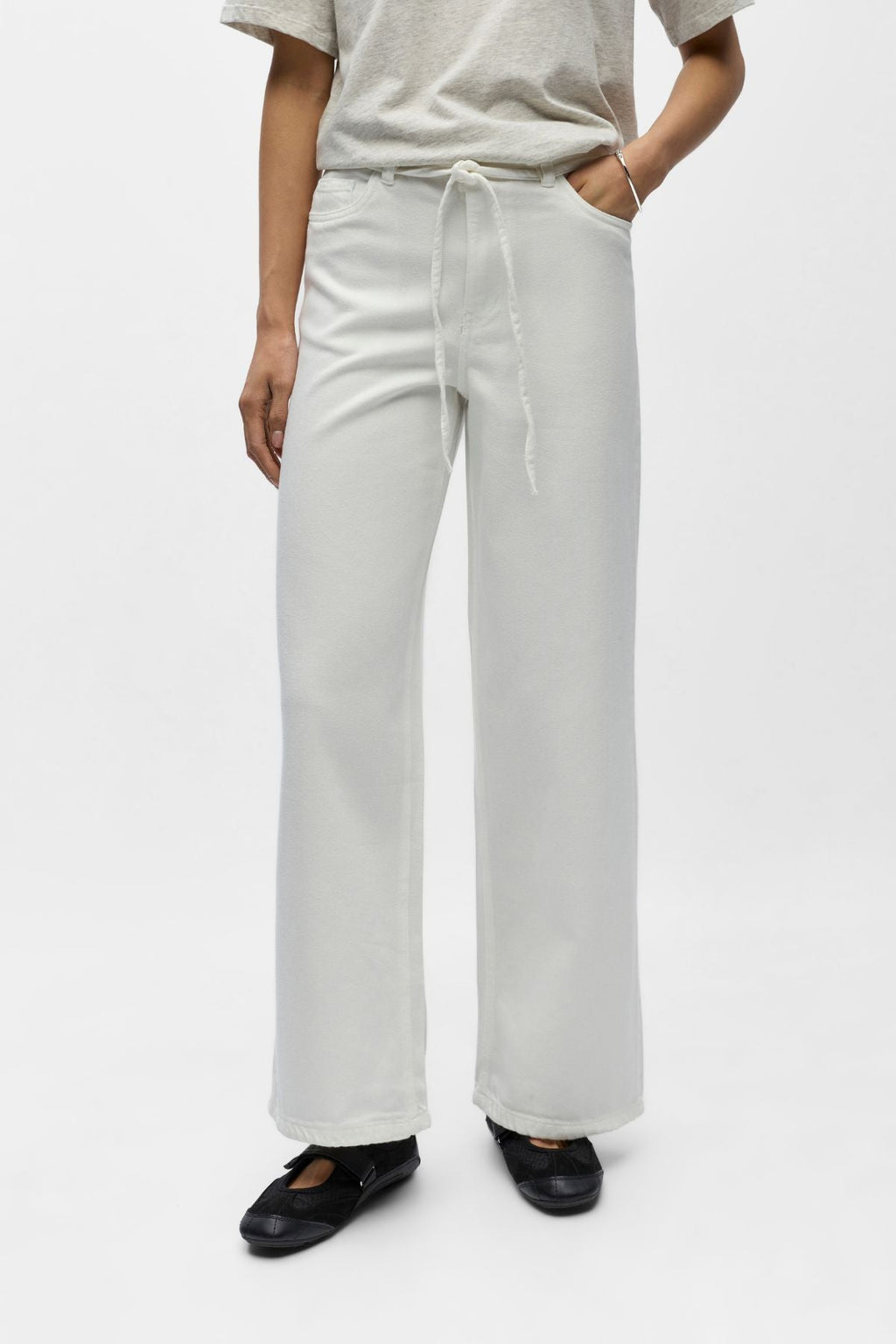 Rosie MW Wide Jeans – Cloud Dancer