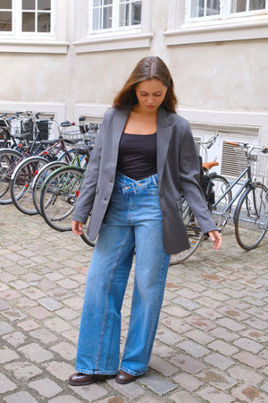Klassischer Blazer – Dunkelgrau