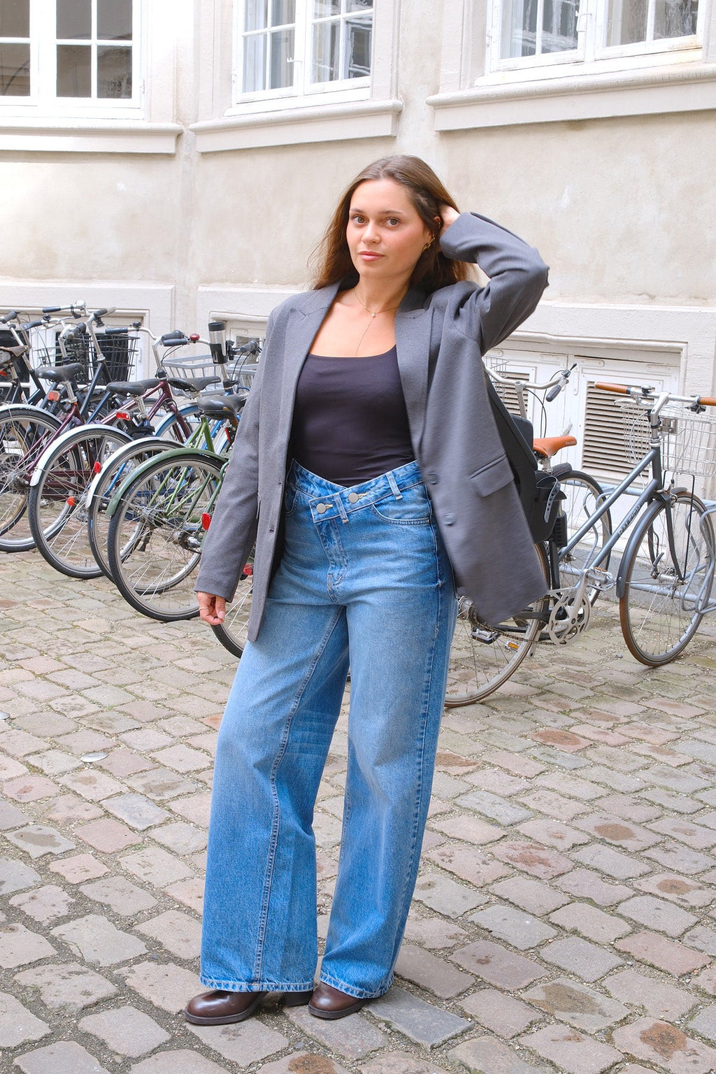 Klassischer Blazer – Dunkelgrau