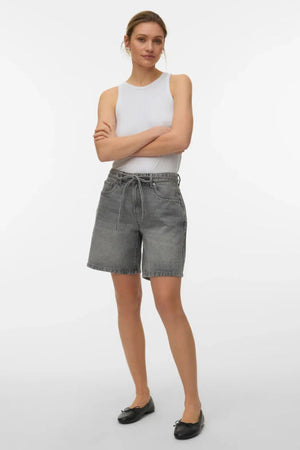 Wiengürtel Shorts Mix - Hellgrauer Denim