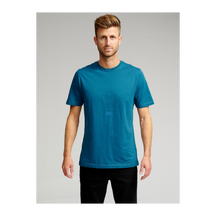 Bio -Basis -T -Shirt - Benzinblau