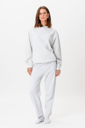 Hoodie ohne Kordelkordel - grau