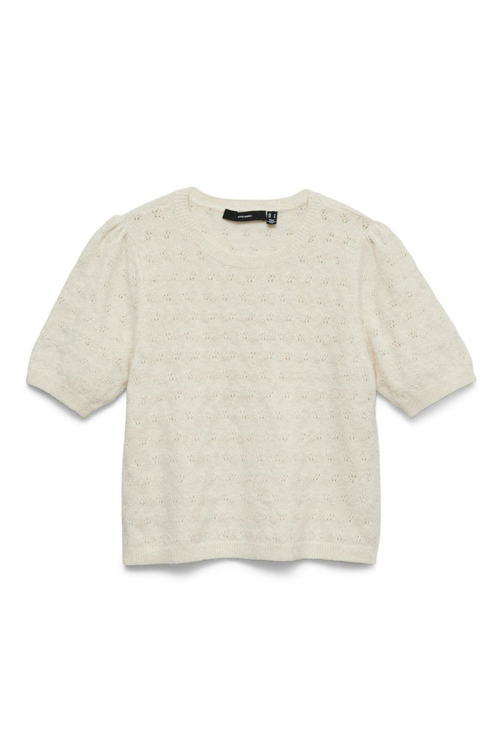 Doffy Stitch O-Neck Pullover - Birch Melange