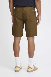 Cargo Leinen Shorts - Braun