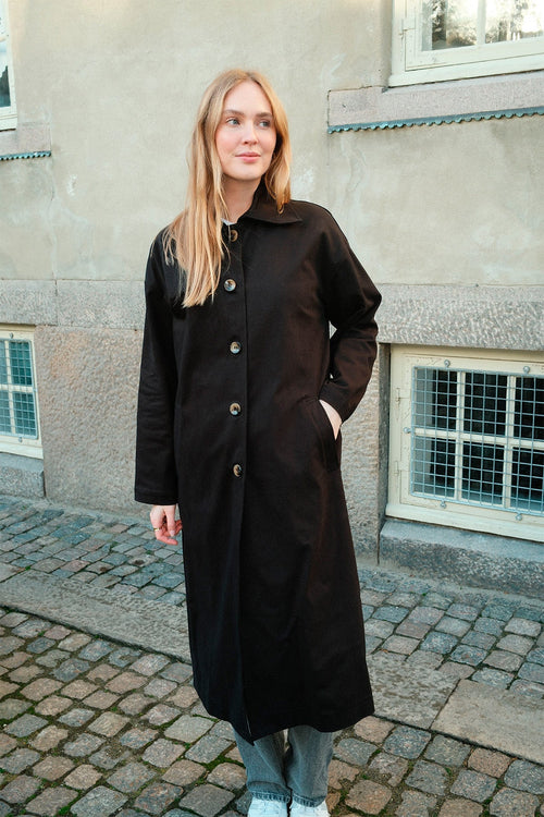 Carla Trenchcoat - Black - TeeShoppen Group™