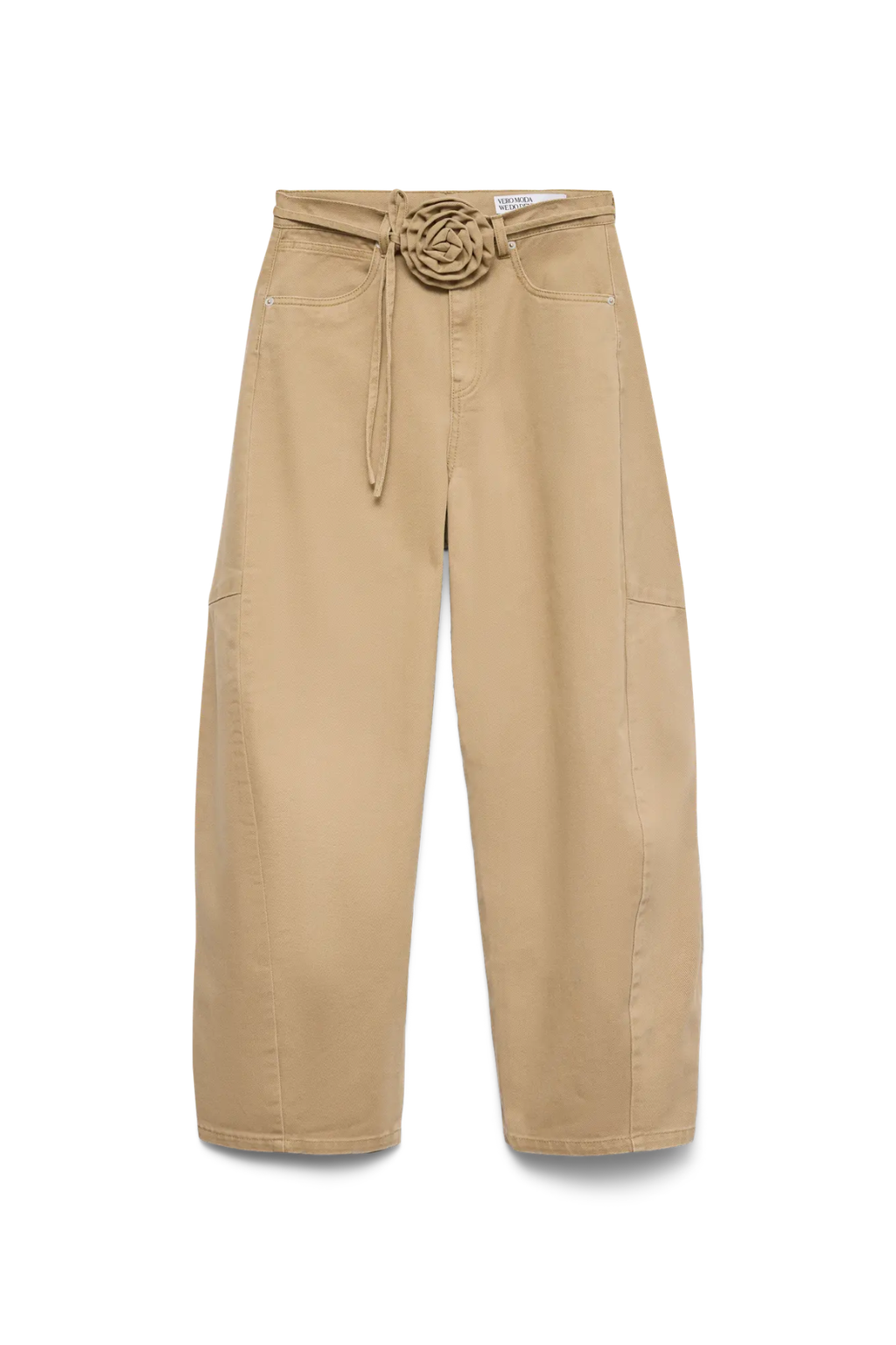 Kaitlin Wide Coloured Barrel Jeans – Kelp