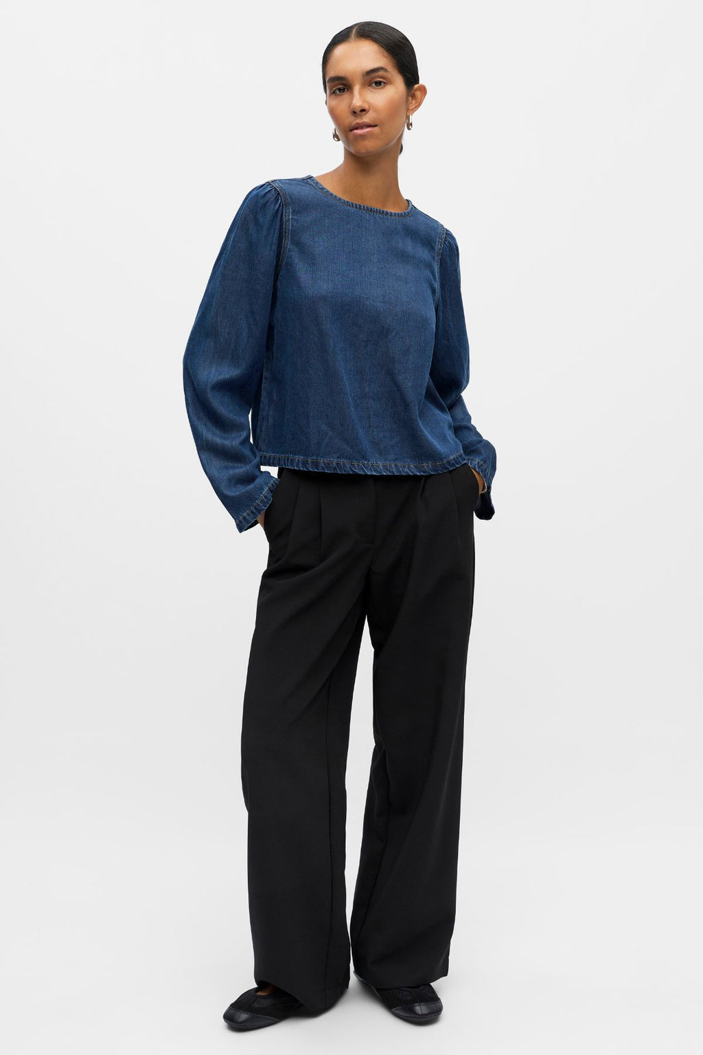 Rahmen oben - dunkelblauer Denim