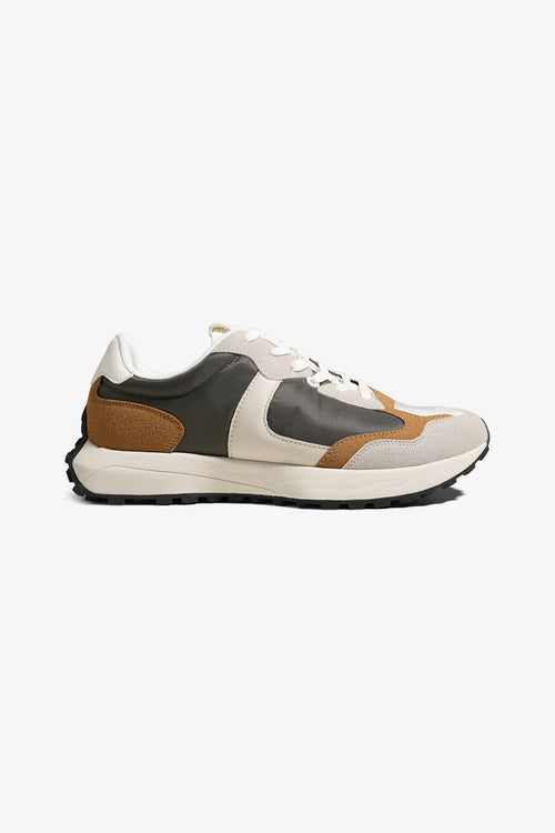 Classic Runner - White/Khaki - TeeShoppen Group™