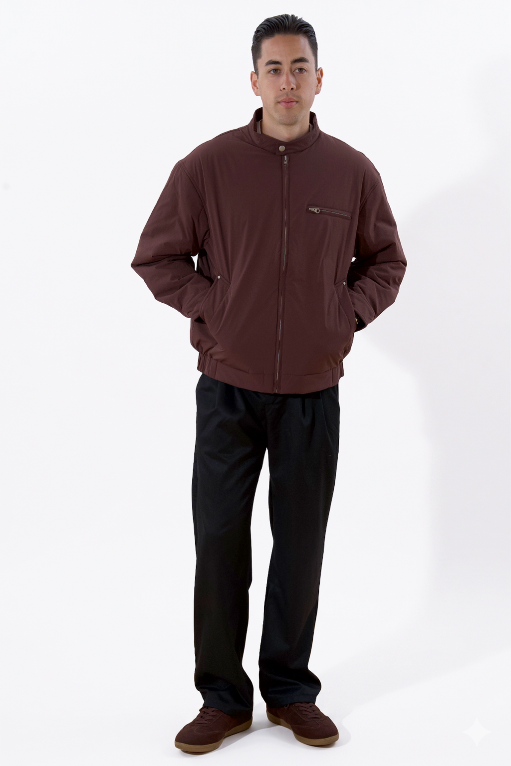 Cooper Kurze Jacke – Burgunderrot