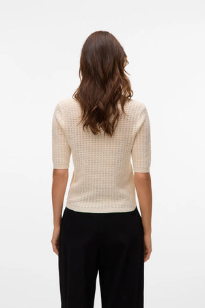 Panama 2/4-Strickjacke – Birke