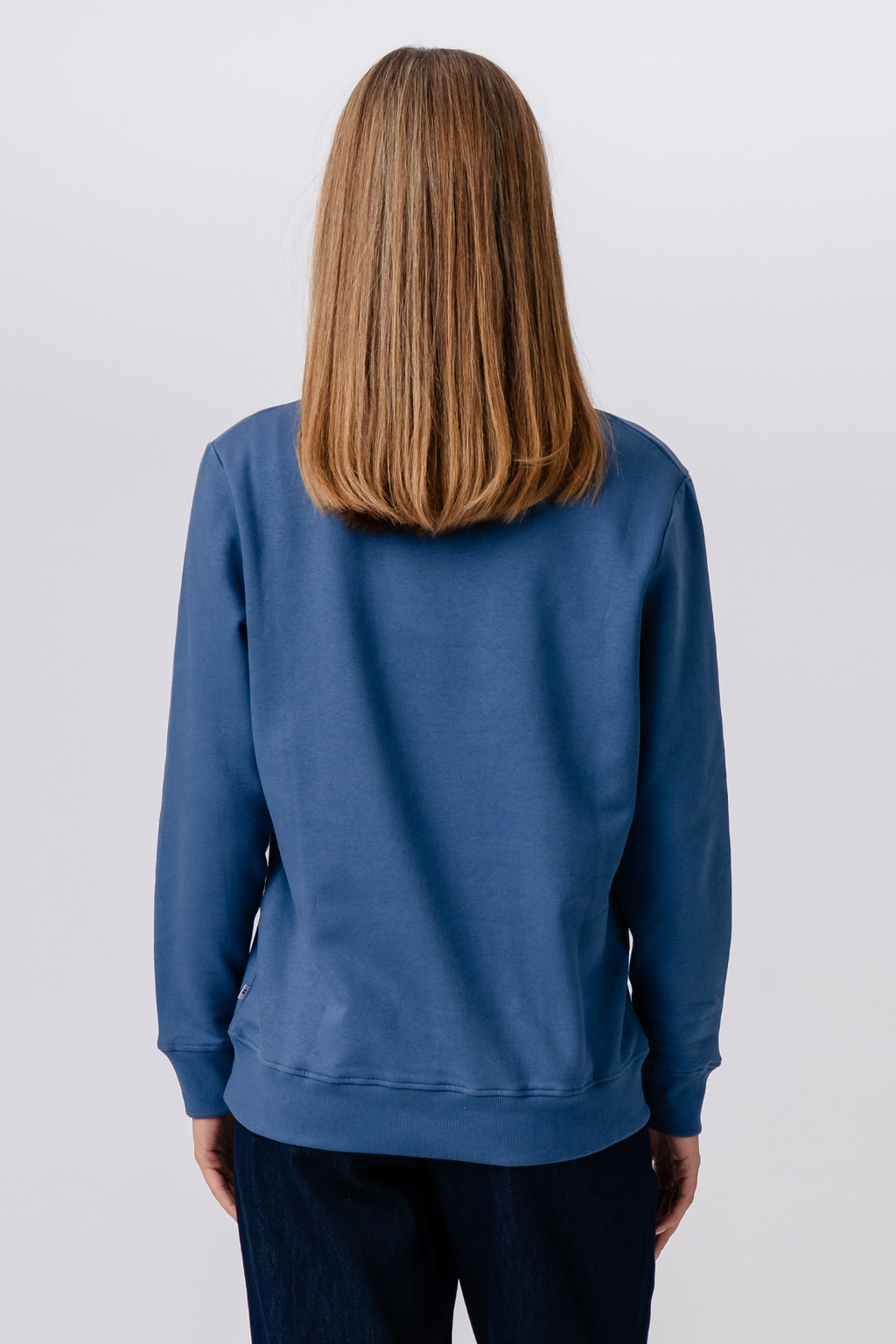 Sweatshirt mit Rundhalsausschnitt – Blau