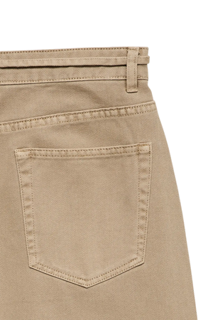 Jeans mit breitem Gürtel von Wien – Silberner Nerz