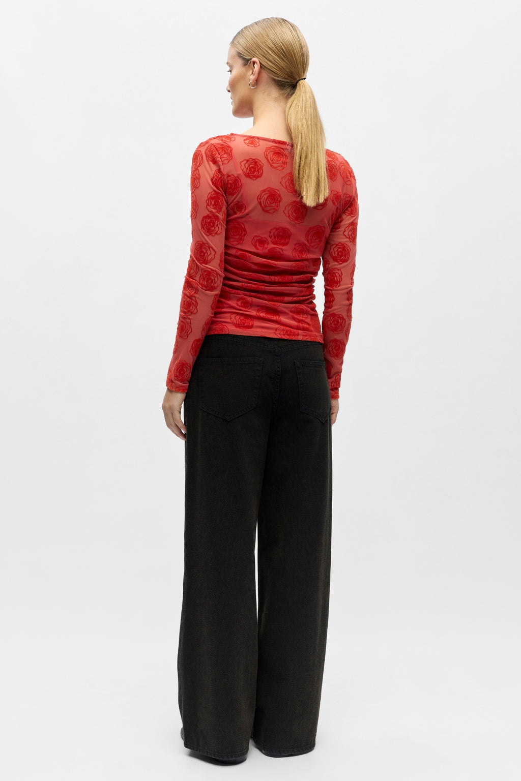 Elodie Top – Cranberry-Weihnachtsstern-Rosen