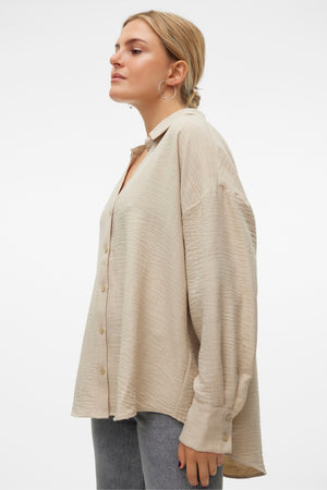 Melaney Queeny Hemd – Overcast Melange