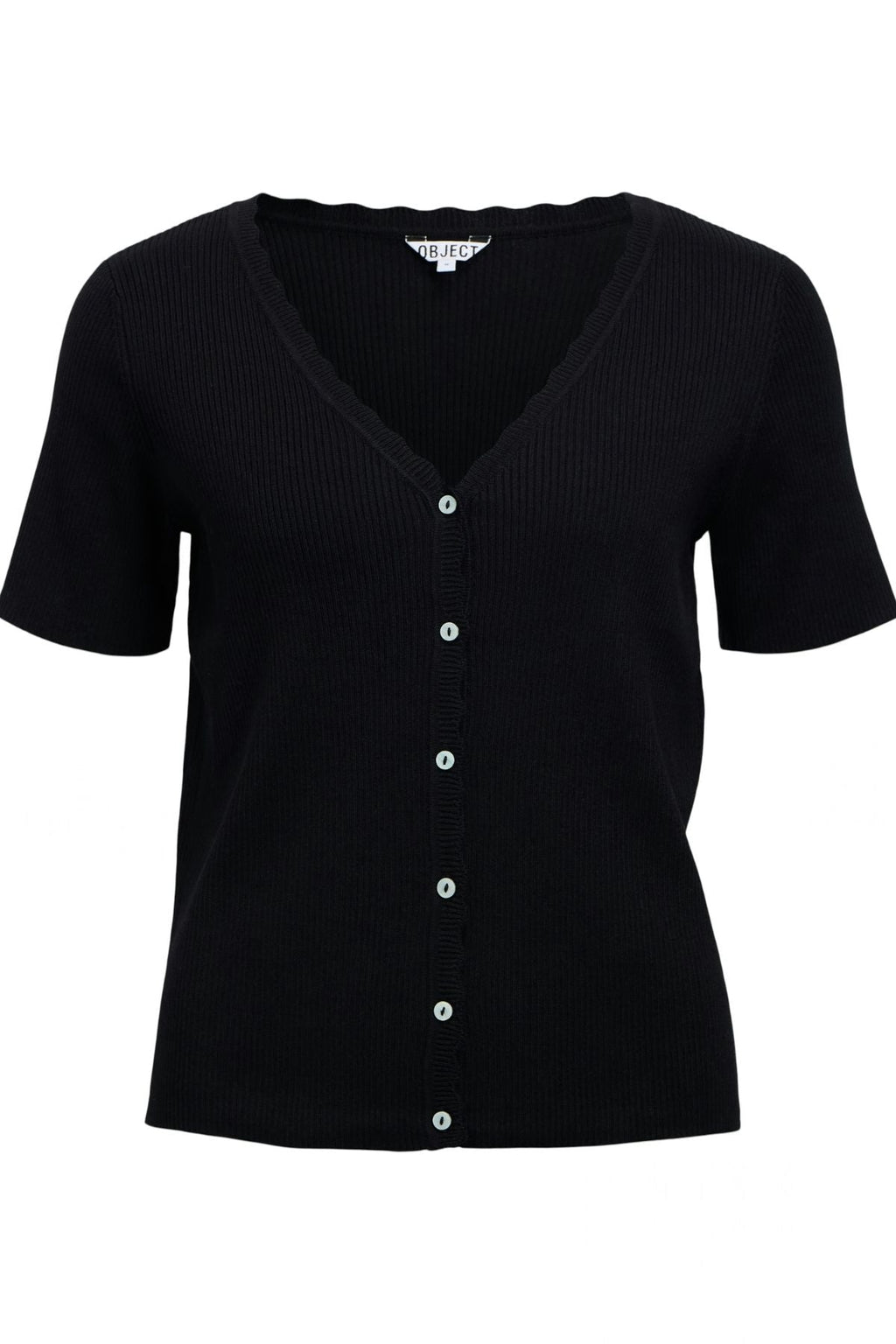 Kelly Re Strickjacke mit V-Ausschnitt - Schwarz