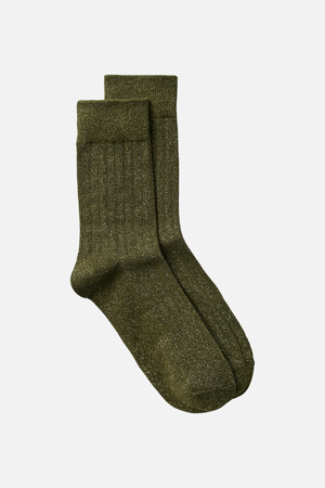 Kamala -Glitzer -Socken - Traubenblatt