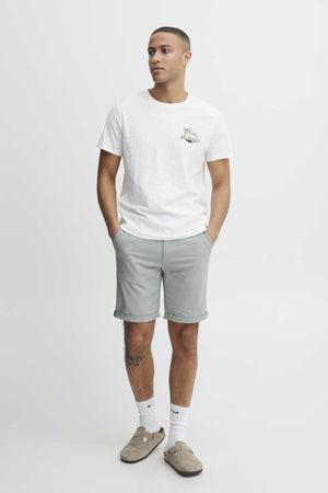 Leinen Shorts - Jadeit