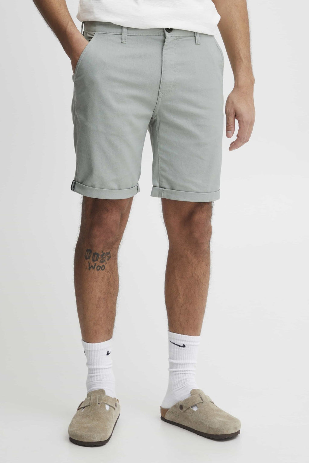Leinen Shorts - Jadeit
