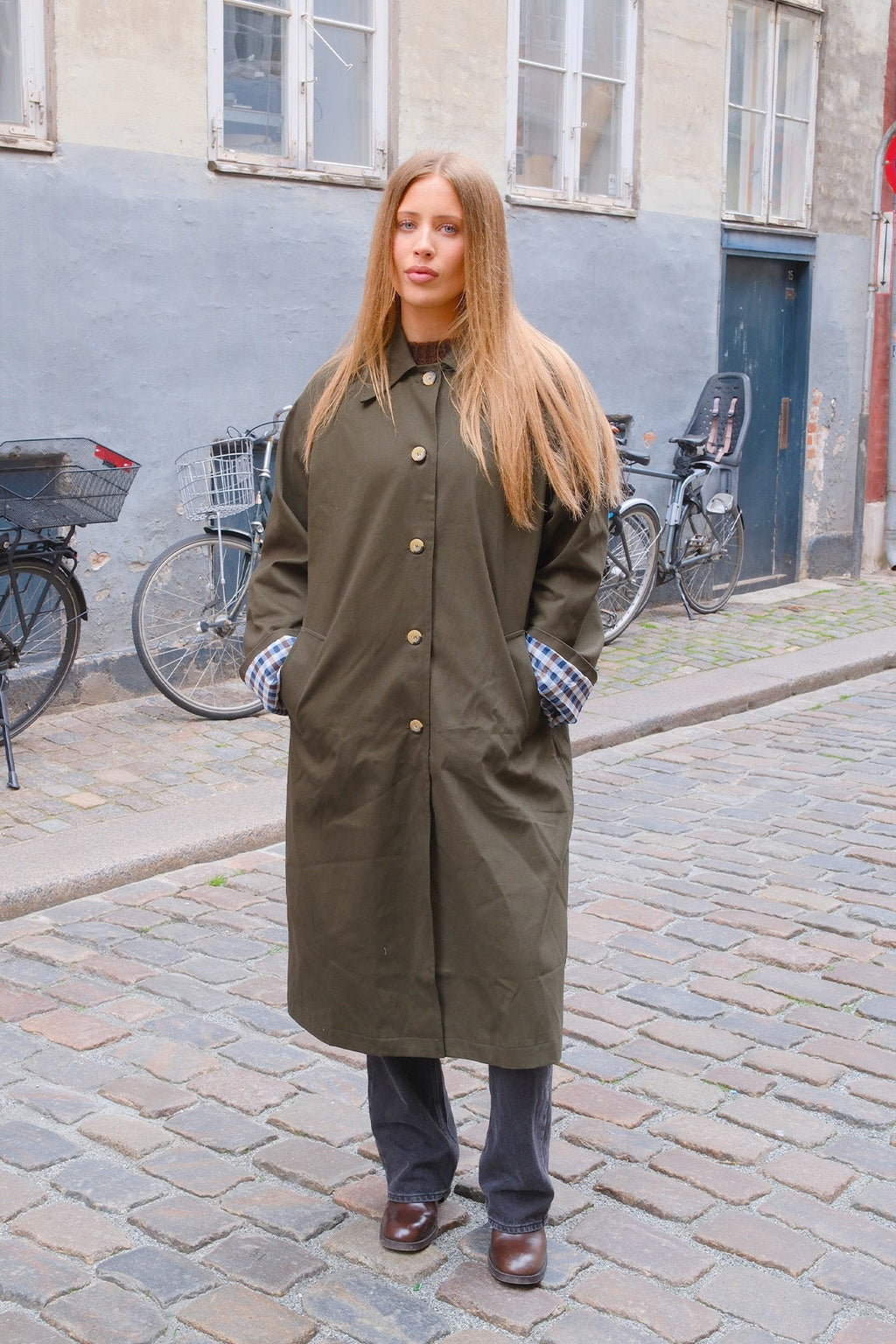 Livia Trenchcoat - Oliv