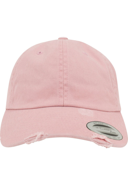 Low Profile Destroyed Cap - Pink - TeeShoppen Group™ - Accessories - TeeShoppen