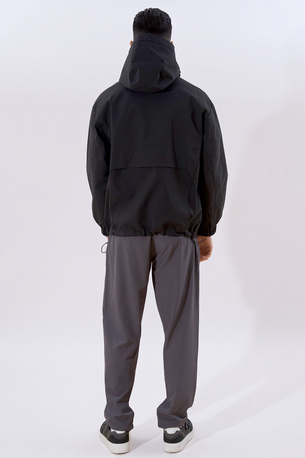Asher kurze Jacke - Schwarz