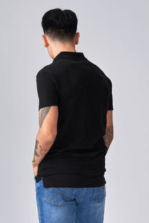 Muscle Polo Shirt - Black