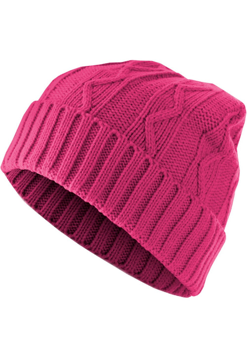 Next Beanie Cable Flap - Magenta - TeeShoppen Group™ - TeeShoppen