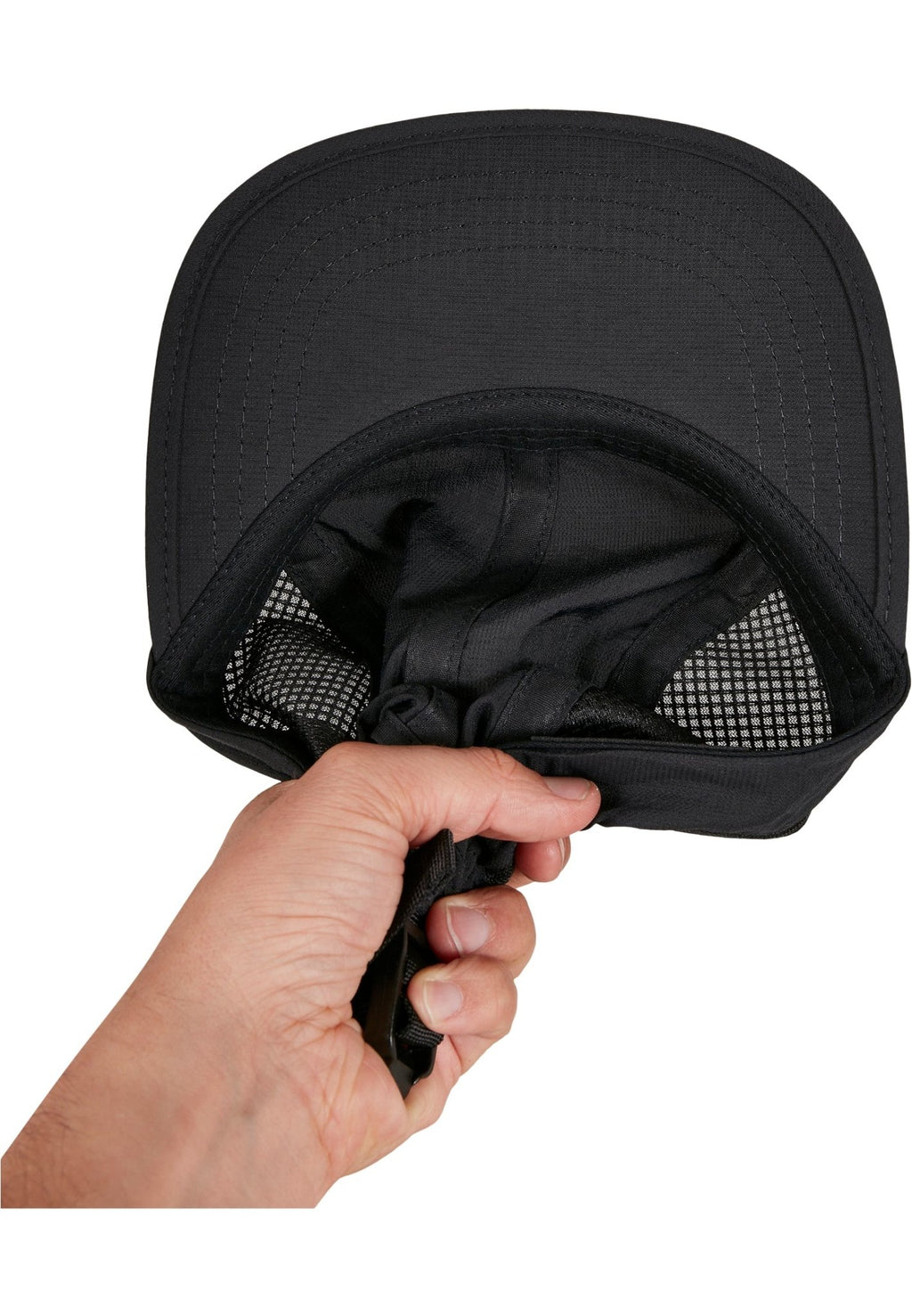 Nylon Snapback - Schwarz