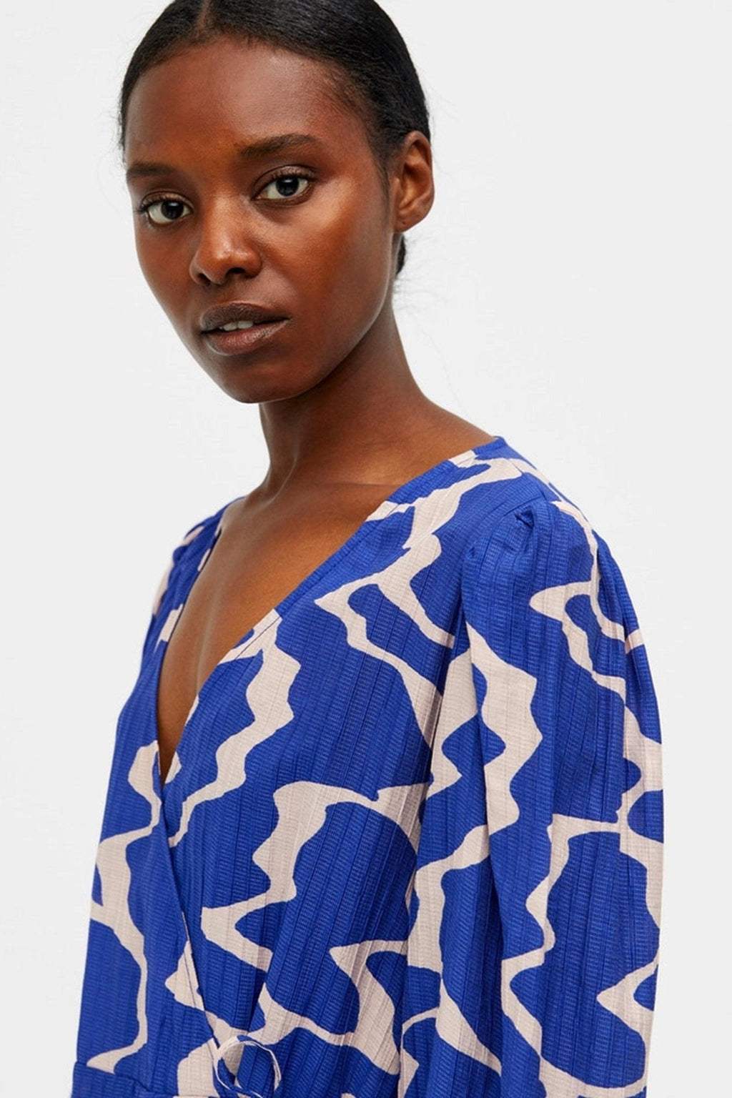 Vanja Wrap Kjole - Clematis Blau