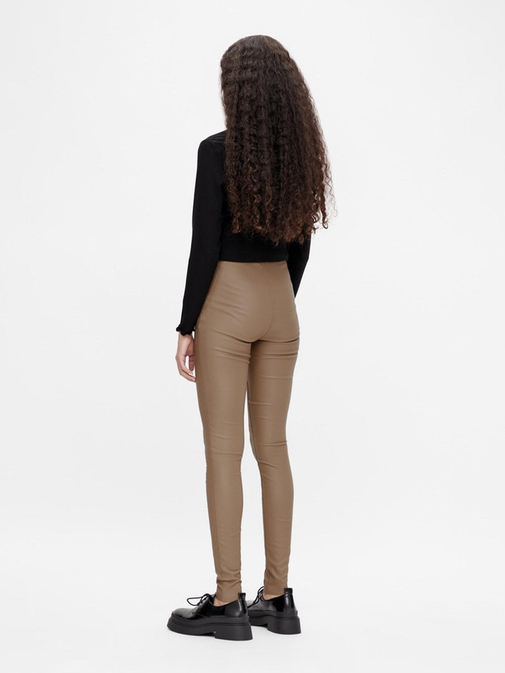 Belle beschichtete Leggings - Beige