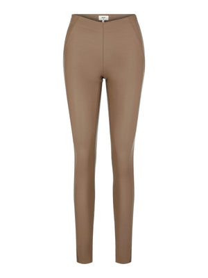 Belle beschichtete Leggings - Beige