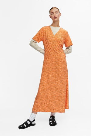 Ema Elise Wrap Kleid - Herbst Sonnenuntergang