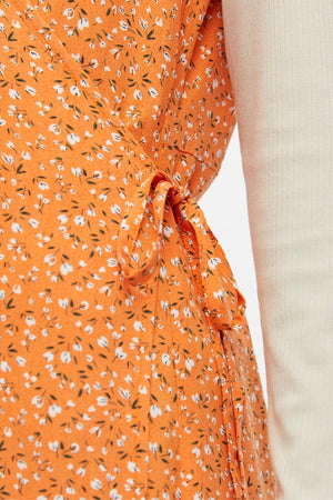 Ema Elise Wrap Kleid - Herbst Sonnenuntergang