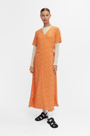 Ema Elise Wrap Kleid - Herbst Sonnenuntergang