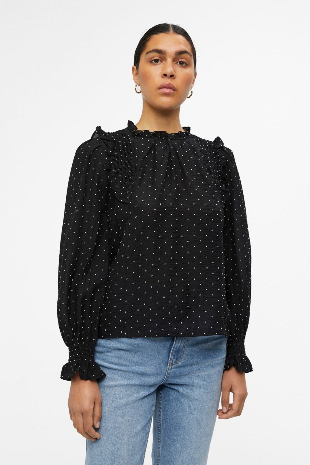 Petri Langærmet Top - Sortier