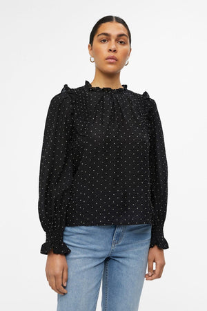 Petri Langærmet Top - Sortier