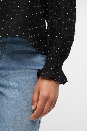 Petri Langærmet Top - Sortier