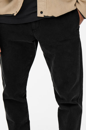 Avi Beam Chino Twill Pants - Schwarz