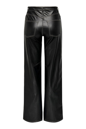 Juicy Wide Faux Leder Bukser - sortieren