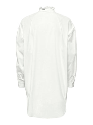 Sofia Frill Bluse - hellweiß