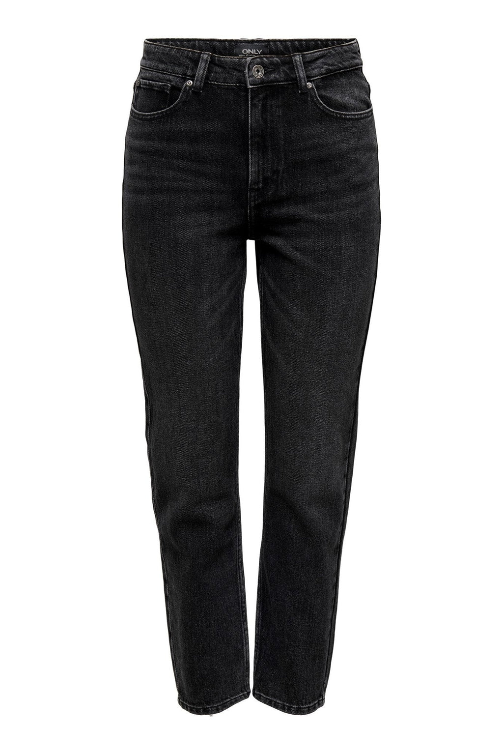 Emily Hohe Taillenjeans - schwarzer Denim