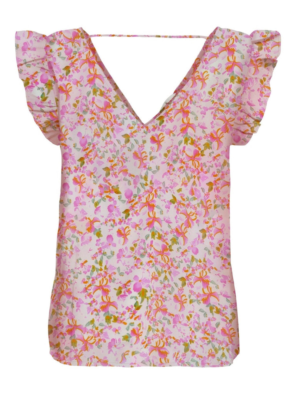 Star Frill V -Ausschnitt Bluse - Tofu Darling Ditsy