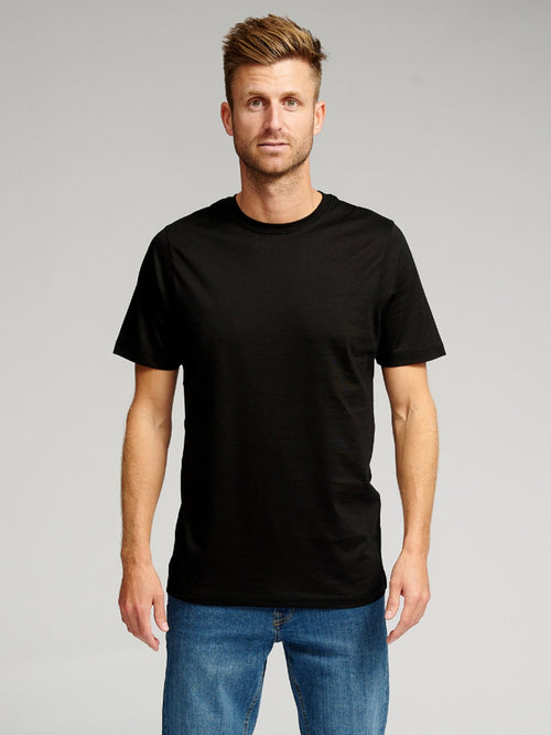 Organic Basic T-shirt - Black (C.D) - TeeShoppen Group™