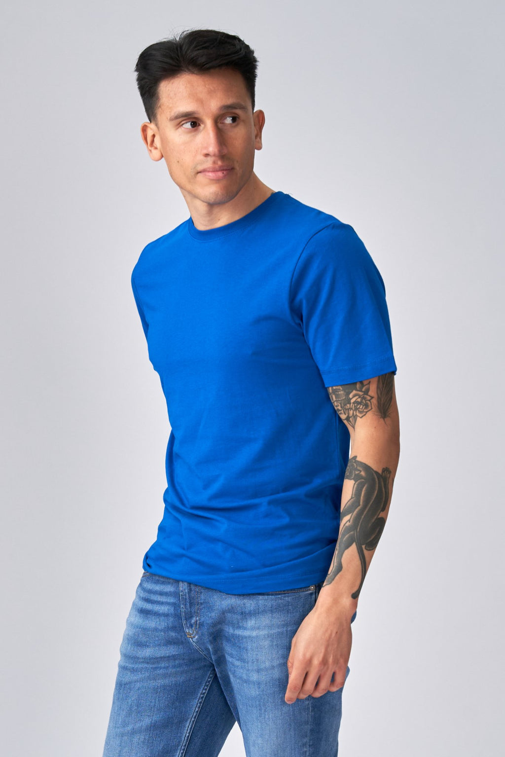 Bio -Basis -T -Shirt - Blau