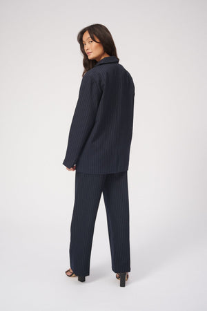 Oversized Anzug (Navy Nadelstreifen) - Paketangebot