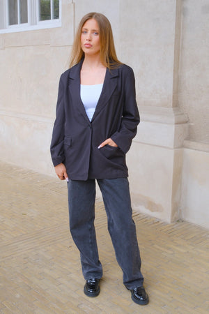 Oversized Blazer - Schwarz